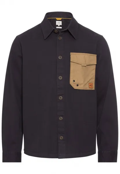 Košeľa Camel Active Overshirt Night Blue Check