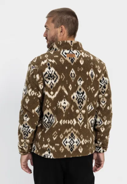 Mikina Camel Active Sweatjacket Sepia Brown