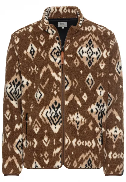 Mikina Camel Active Sweatjacket Sepia Brown