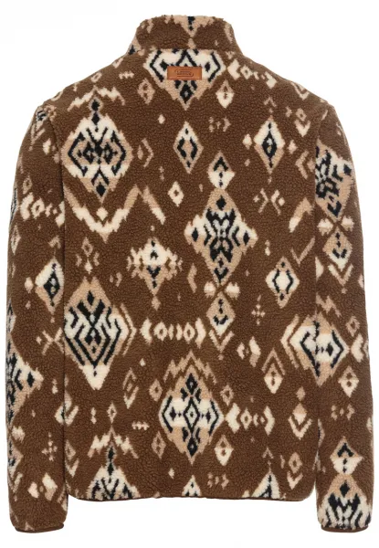 Mikina Camel Active Sweatjacket Sepia Brown