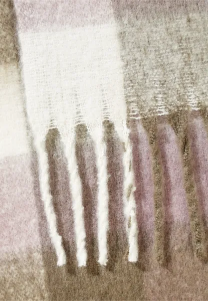 Šál Camel Active Scarf Dark Khaki Check