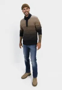 Sveter Camel Active Pullover Troyer Sepia Brown