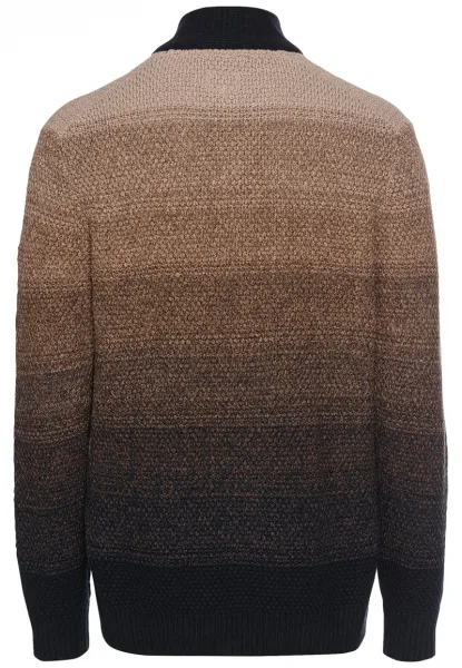 Sveter Camel Active Pullover Troyer Sepia Brown