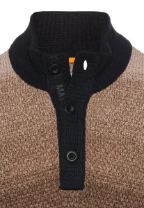 Sveter Camel Active Pullover Troyer Sepia Brown