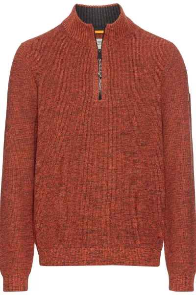 Sveter Camel Active Pullover Troyer Brick Red