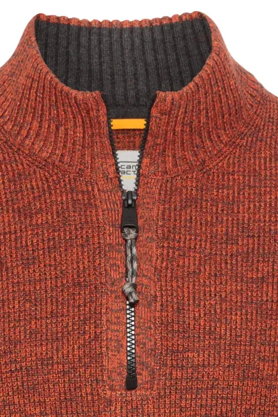 Sveter Camel Active Pullover Troyer Brick Red