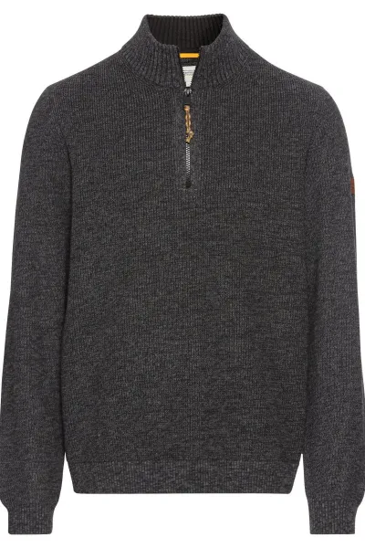 Sveter Camel Active Pullover Troyer Graphite Gray