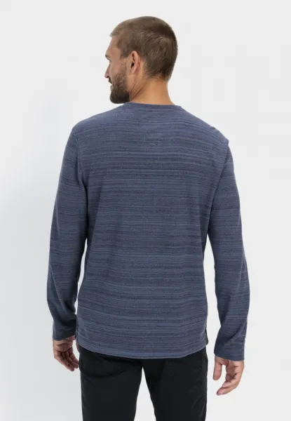 Tričko Camel Active Henley 1/1 Arm Indigo