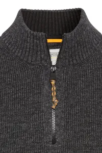 Sveter Camel Active Pullover Troyer Graphite Gray