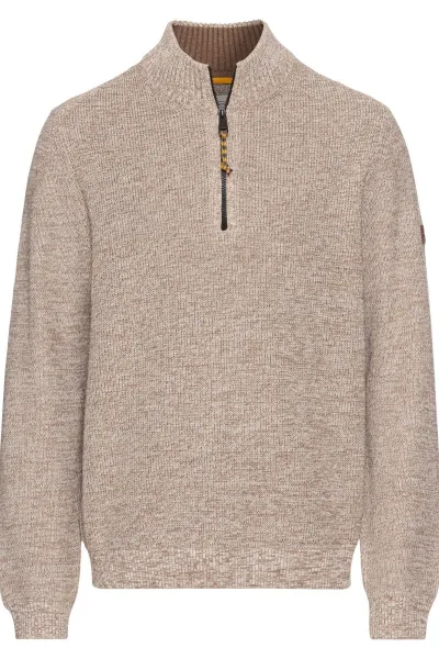 Sveter Camel Active Pullover Troyer Sand