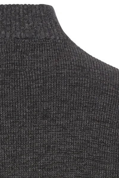 Sveter Camel Active Pullover Troyer Graphite Gray