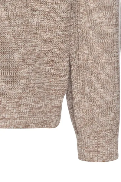 Sveter Camel Active Pullover Troyer Sand