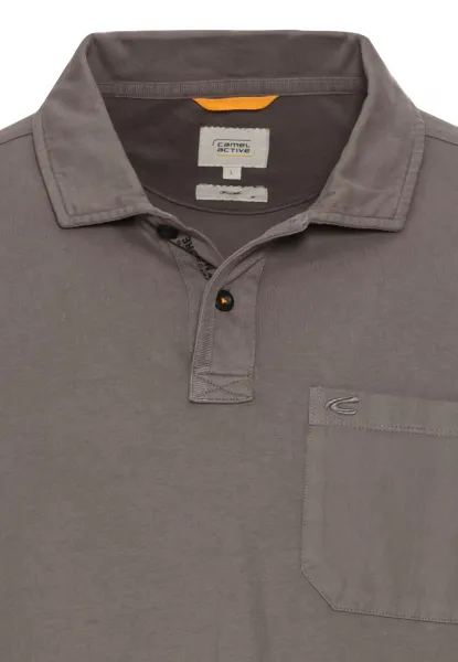 Polokošeľa Camel Active Polo 1/1 Arm Rock Gray