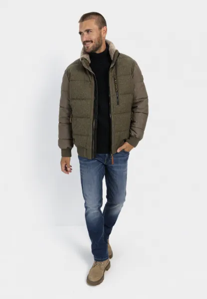 Sveter Camel Active Pullover Rollneck Night Blue Check