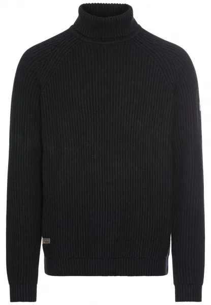 Sveter Camel Active Pullover Rollneck Night Blue Check