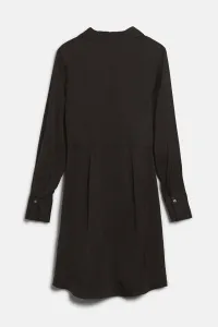 Šaty Karl Lagerfeld Satin Dress W/ Karl Chain Black
