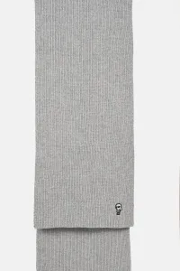 Šál Karl Lagerfeld K/Ikonik 2.0 Knit Scarf Light Grey Mélange