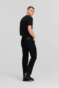 Džínsy Karl Lagerfeld Flock Straight Denim Pants Black Denim