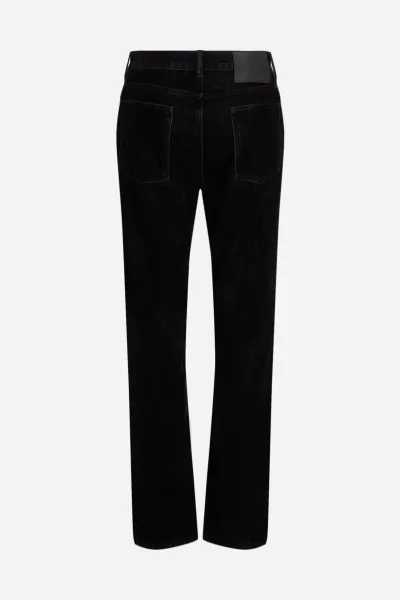 Džínsy Karl Lagerfeld Flock Straight Denim Pants Black Denim