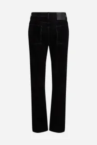Džínsy Karl Lagerfeld Flock Straight Denim Pants Black Denim