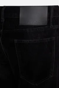 Džínsy Karl Lagerfeld Flock Straight Denim Pants Black Denim