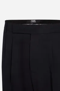 Nohavice Karl Lagerfeld Tailored Relaxed Pants Black Iris