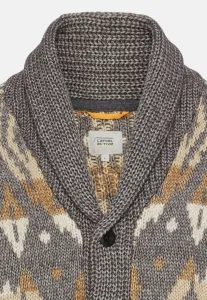Sveter Camel Active Knitted Jacket Graphite Gray