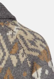 Sveter Camel Active Knitted Jacket Graphite Gray