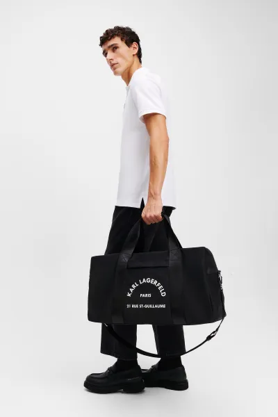 Taška Karl Lagerfeld K/Rsg Nylon Weekender Black