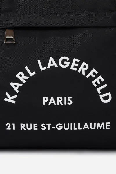 Taška Karl Lagerfeld K/Rsg Nylon Weekender Black