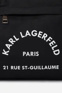Taška Karl Lagerfeld K/Rsg Nylon Weekender Black