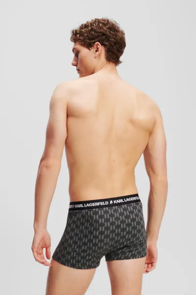 Spodná Bielizeň Karl Lagerfeld Monogram Aop Trunk Kl Monog Aop Blue-Asphalt