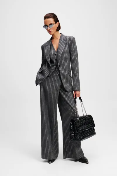 Sako Karl Lagerfeld Pinstripe Blazer Quiet Shade