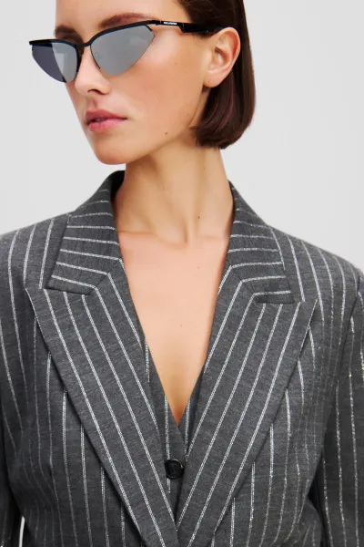 Sako Karl Lagerfeld Pinstripe Blazer Quiet Shade