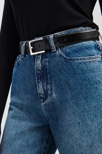 Opasok Karl Lagerfeld K/Essential H3 Belt Black