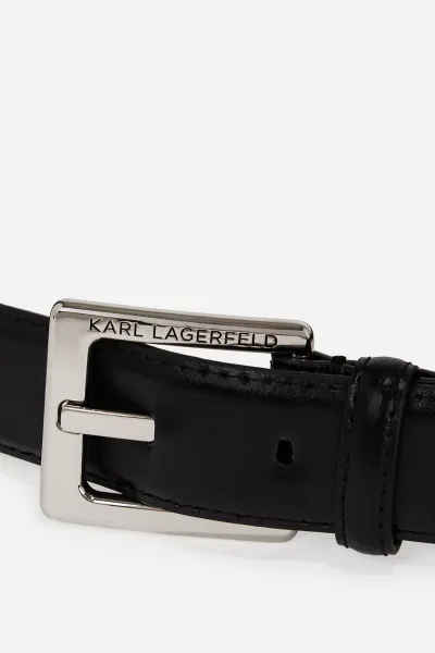 Opasok Karl Lagerfeld K/Essential H3 Belt Black