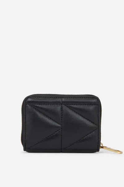 Peňaženka Karl Lagerfeld K/Kuilt Sm Zip Around Wallet Black