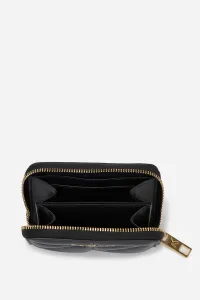 Peňaženka Karl Lagerfeld K/Kuilt Sm Zip Around Wallet Black