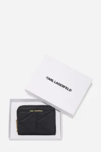 Peňaženka Karl Lagerfeld K/Kuilt Sm Zip Around Wallet Black