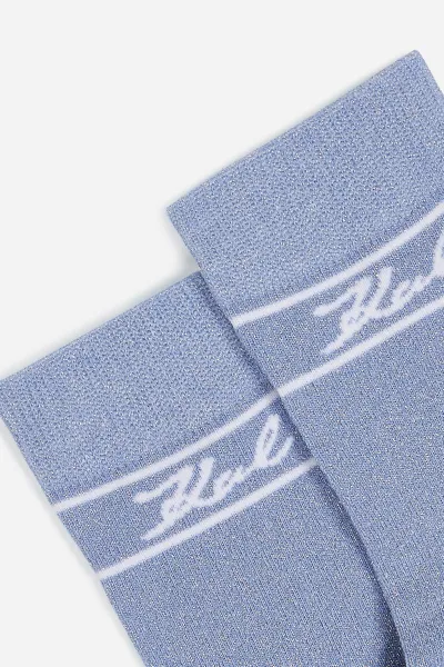 Ponožky Karl Lagerfeld K/Signature Socks Soft Chambray And Black