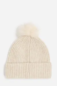 Čapica Karl Lagerfeld K/Autograph Patch Beanie Trench Beige