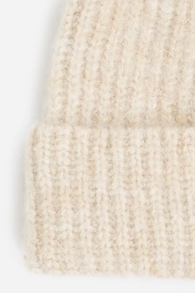 Čapica Karl Lagerfeld K/Autograph Patch Beanie Trench Beige
