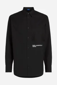 Košeľa Karl Lagerfeld Jeans Klj Regular Woven Shirt Black