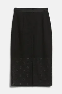Sukňa Karl Lagerfeld Fan Lace Skirt Black