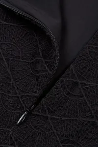 Sukňa Karl Lagerfeld Fan Lace Skirt Black