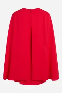 Šaty Karl Lagerfeld Short Party Cape Dress Racing Red