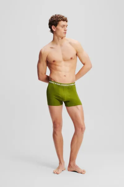 Spodná Bielizeň Karl Lagerfeld Logo Trunk Multiband Pesto-Cool Blu-Mood Indigo