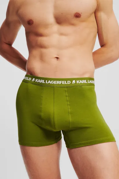 Spodná Bielizeň Karl Lagerfeld Logo Trunk Multiband Pesto-Cool Blu-Mood Indigo
