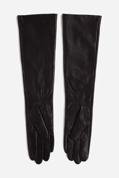 Rukavice Karl Lagerfeld K/Autograph Long Eve Gloves Black