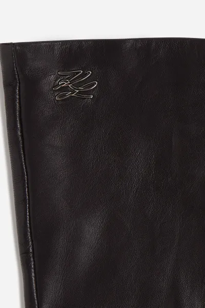 Rukavice Karl Lagerfeld K/Autograph Long Eve Gloves Black